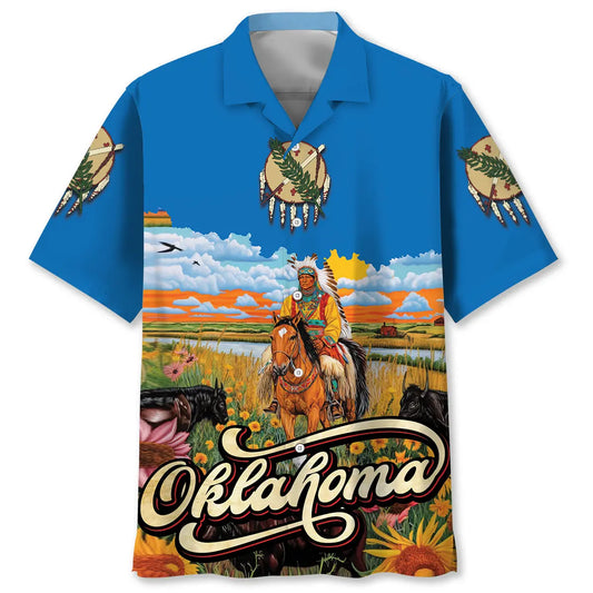 Hawaiian Shirt / Adults / S Native Oklahoma State Hawaiian Shirt