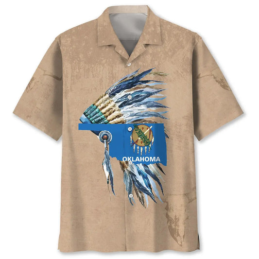 Hawaiian Shirt / Adults / S Native Oklahoma The Sooner State Proud Hawaiian Shirt