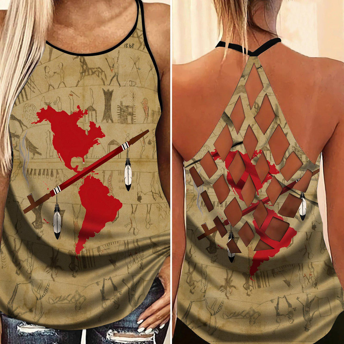 Native Map Style Limited Edition – Hollow Tank Top