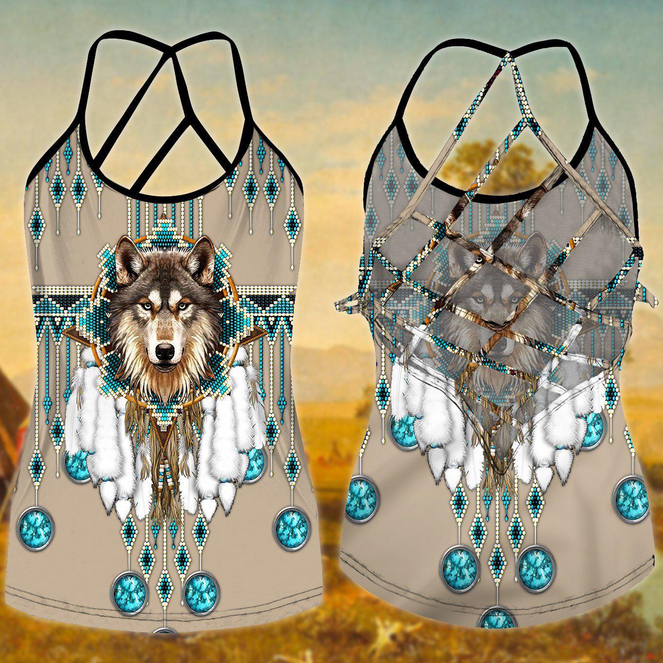 Native Wolf Dreamer Style Limited Edition – Hollow Tank Top