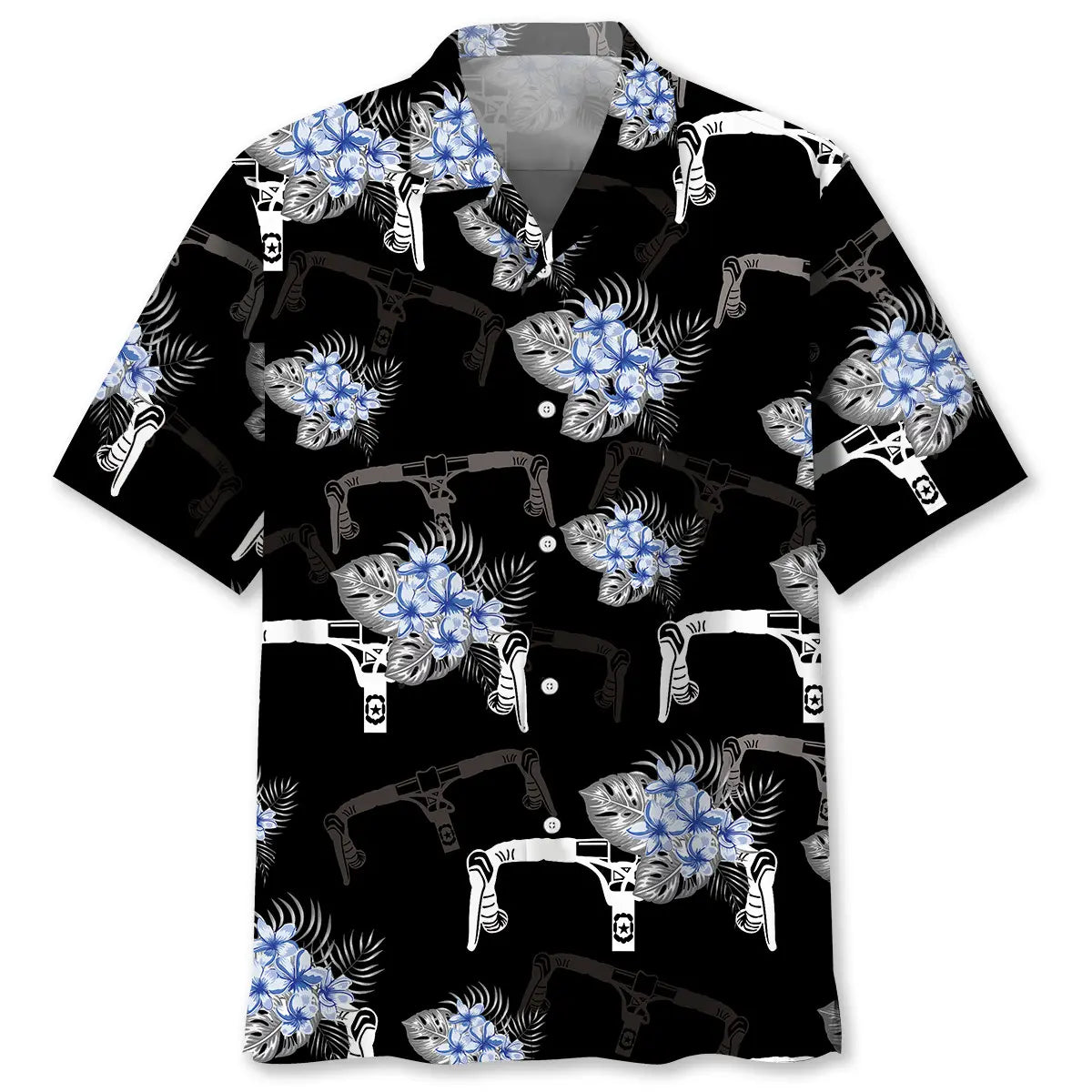 Hawaiian Shirt / Adults / S Nature Blue Cycling Hawaiian Shirt