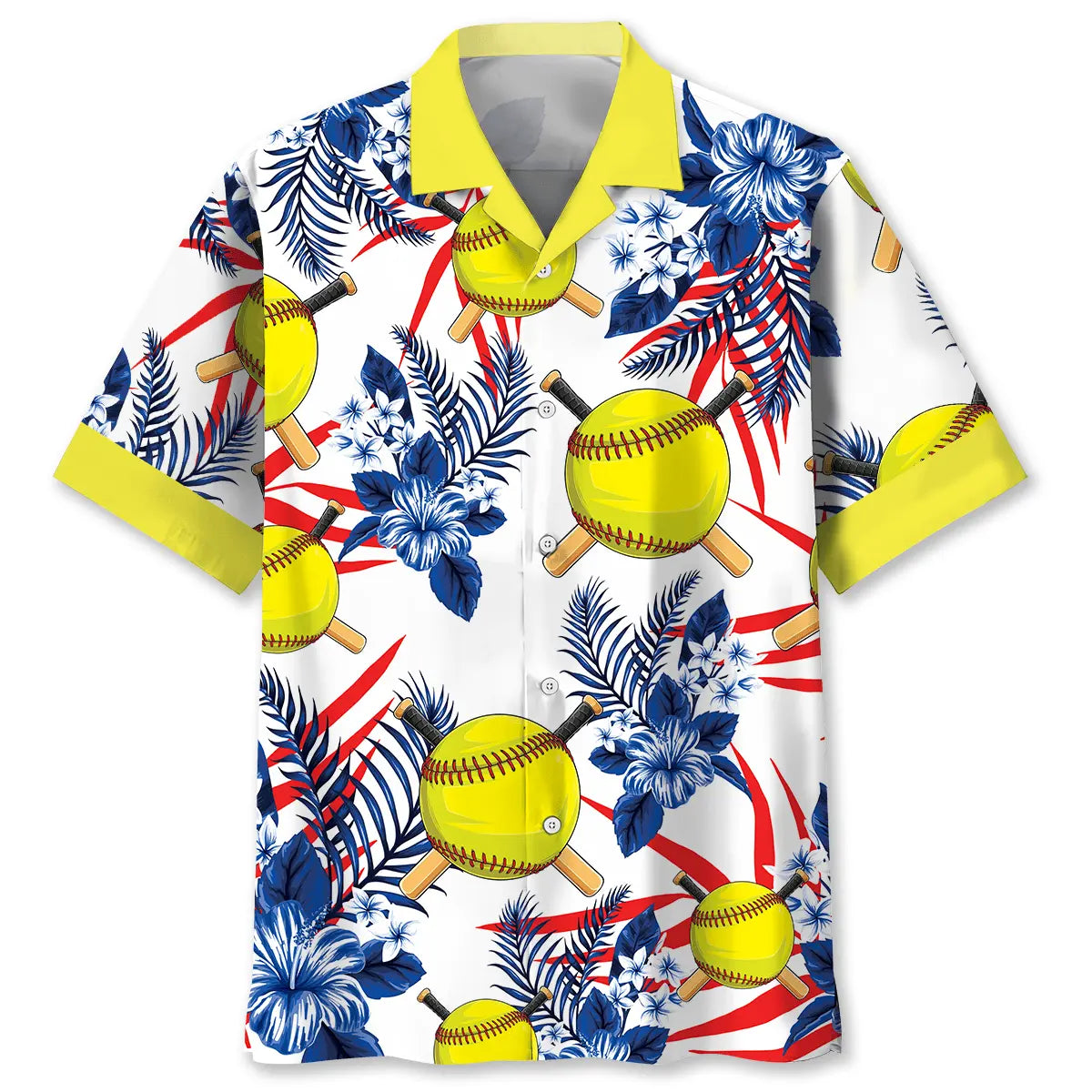 Hawaiian Shirt / Adults / S Nature Softball Hawaiian Shirt