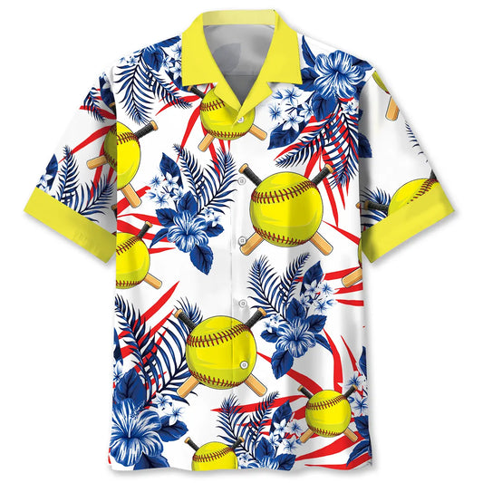 Hawaiian Shirt / Adults / S Nature Softball Hawaiian Shirt