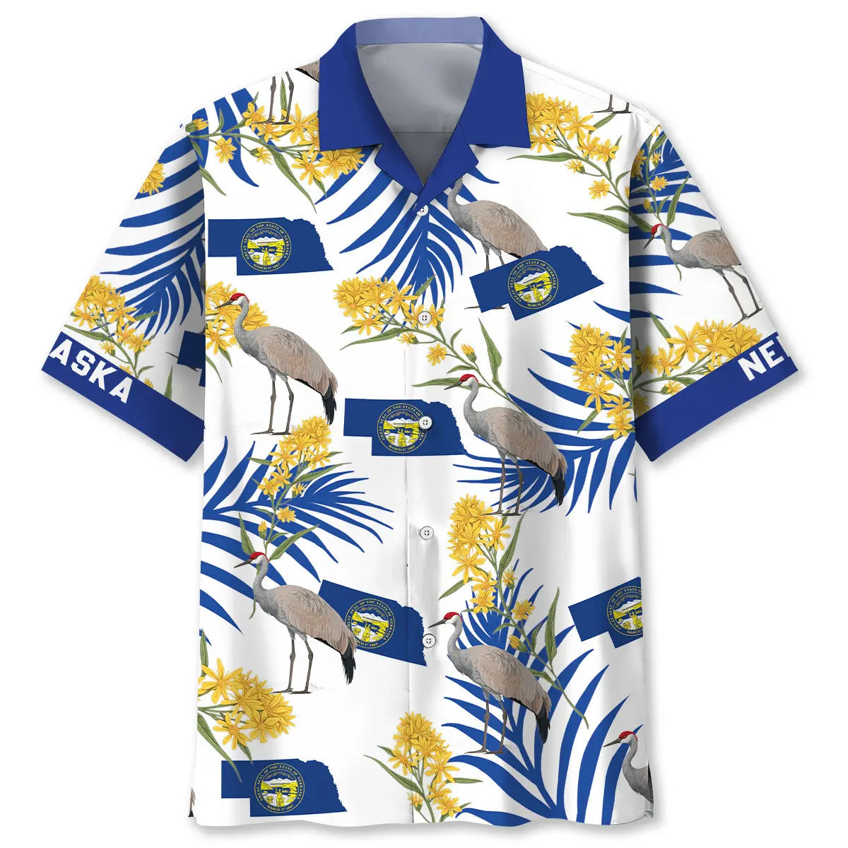 Hawaiian Shirt / Adults / S Nebraska State Proud Hawaiian Shirt