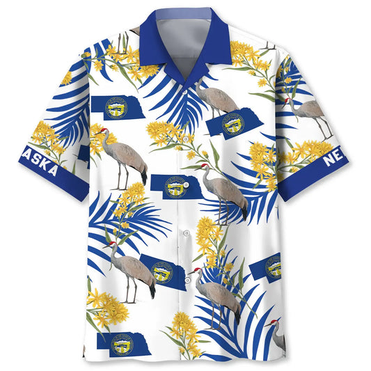 Hawaiian Shirt / Adults / S Nebraska State Proud Hawaiian Shirt