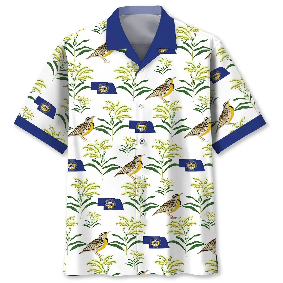 Hawaiian Shirt / Adults / S Nebraska State Proud Hawaiian Shirt