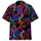 Neon Drum Skeleton Hawaiian Shirt