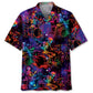 Hawaiian Shirt / Adults / S Neon Drum Skeleton Hawaiian Shirt