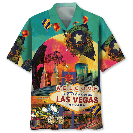 Hawaiian Shirt / Adults / S Nevada Las Vegas Hawaiian Shirt