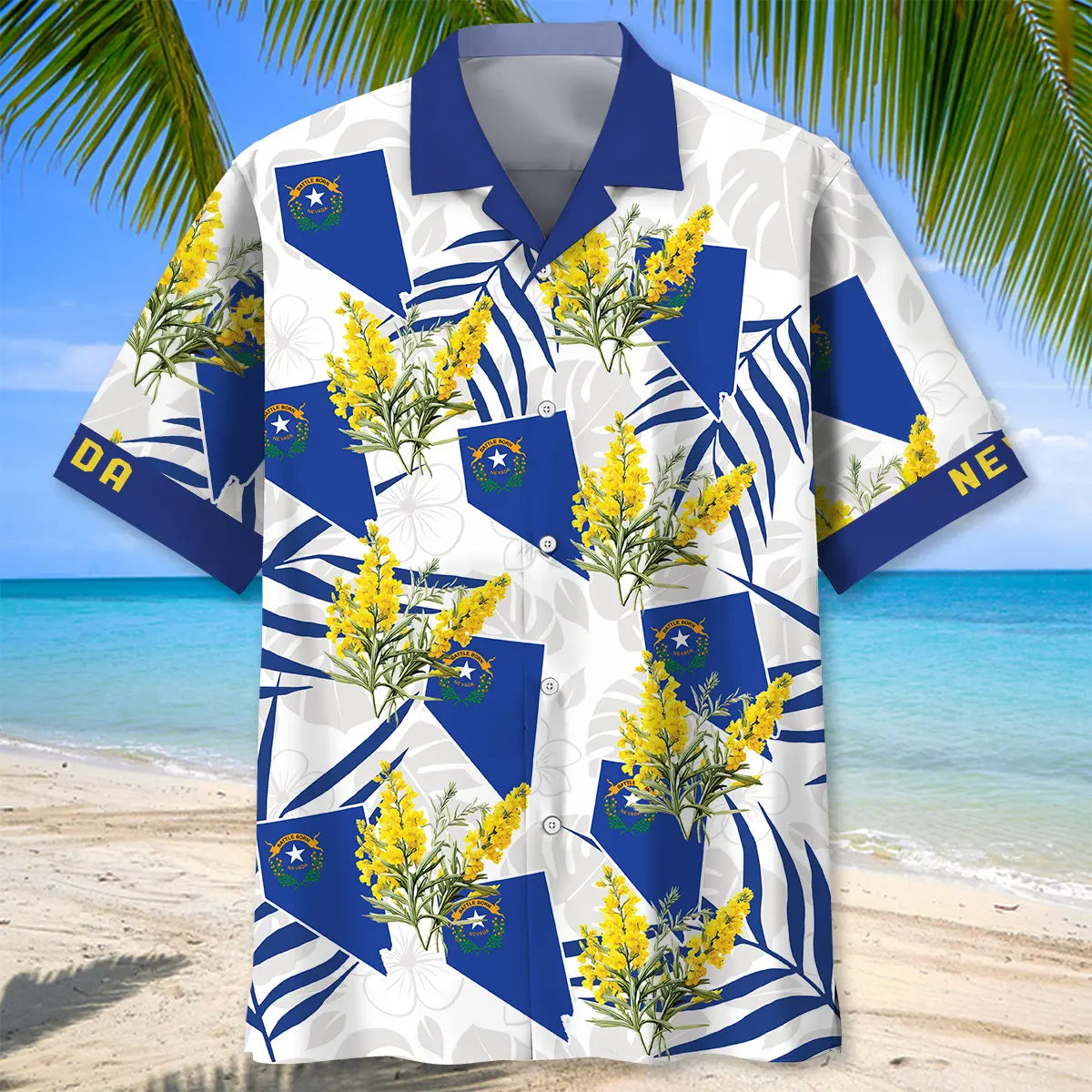 Nevada State Sagebrush Hawaiian Shirt