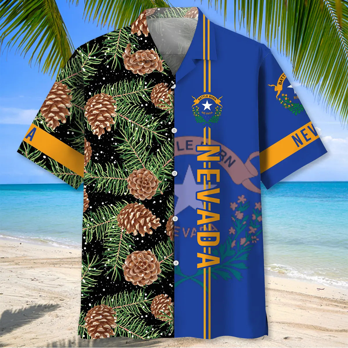 Nevada The Pine Tree State Hawaiian Shirt