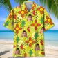 New Mexico Dancing Chilies Custom Photo Hawaiian Shirt