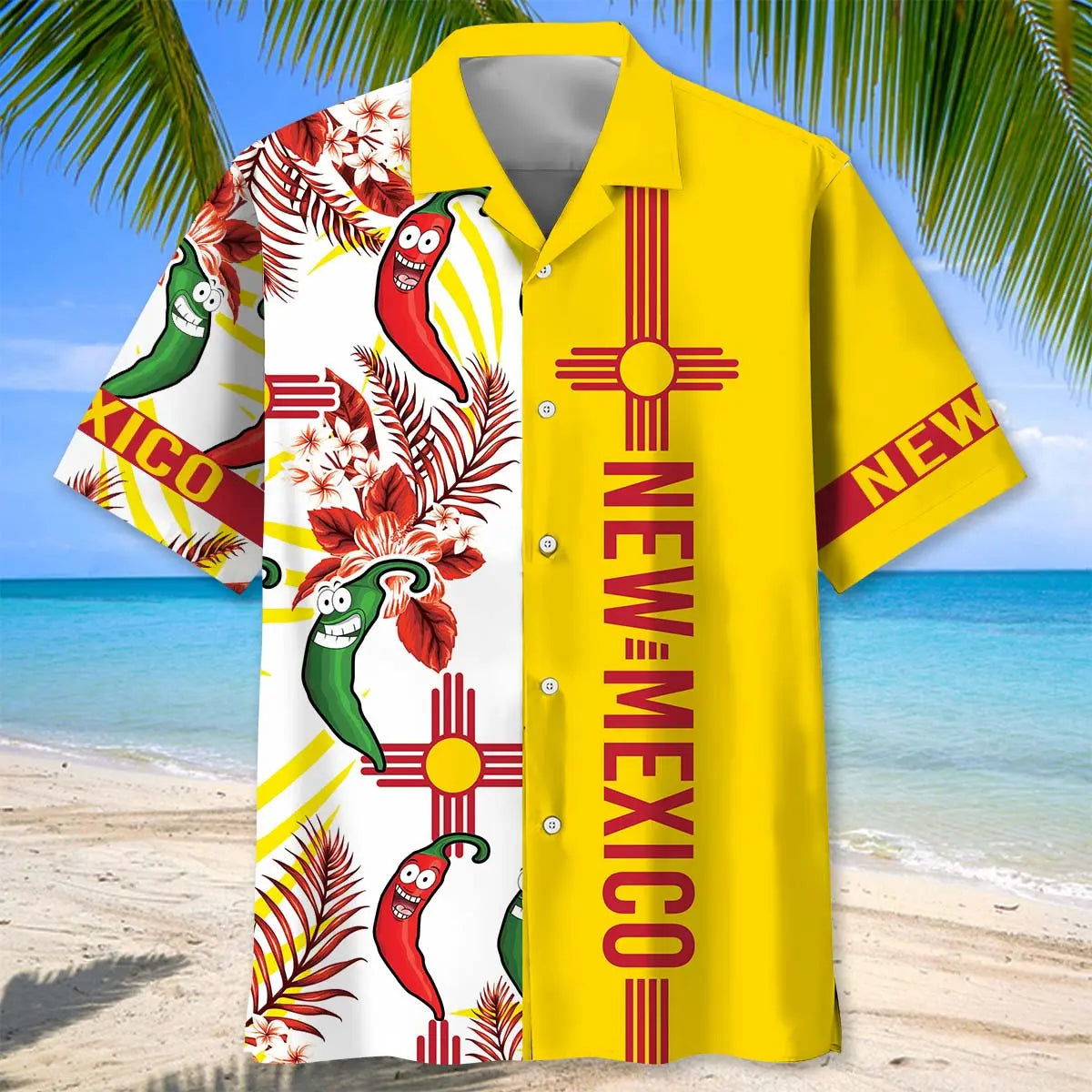 New Mexico Dancing Chilies Hawaiian Shirt