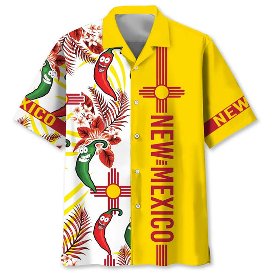 Hawaiian Shirt / Adults / S New Mexico Dancing Chilies Hawaiian Shirt