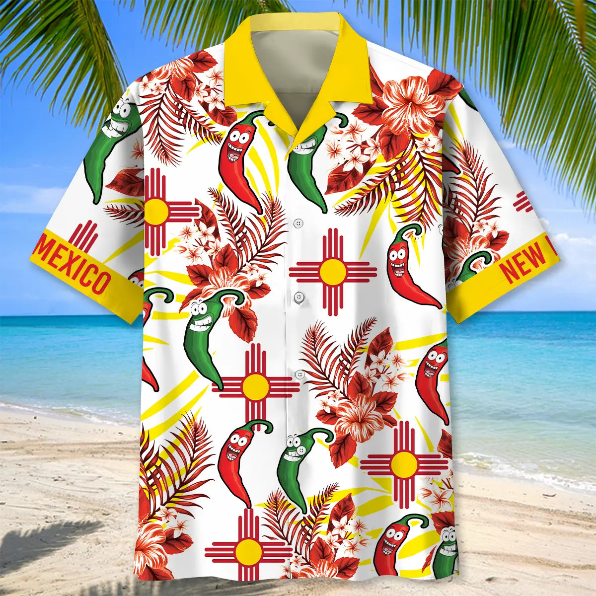 New Mexico Dancing Chilli Hawaiian Shirt