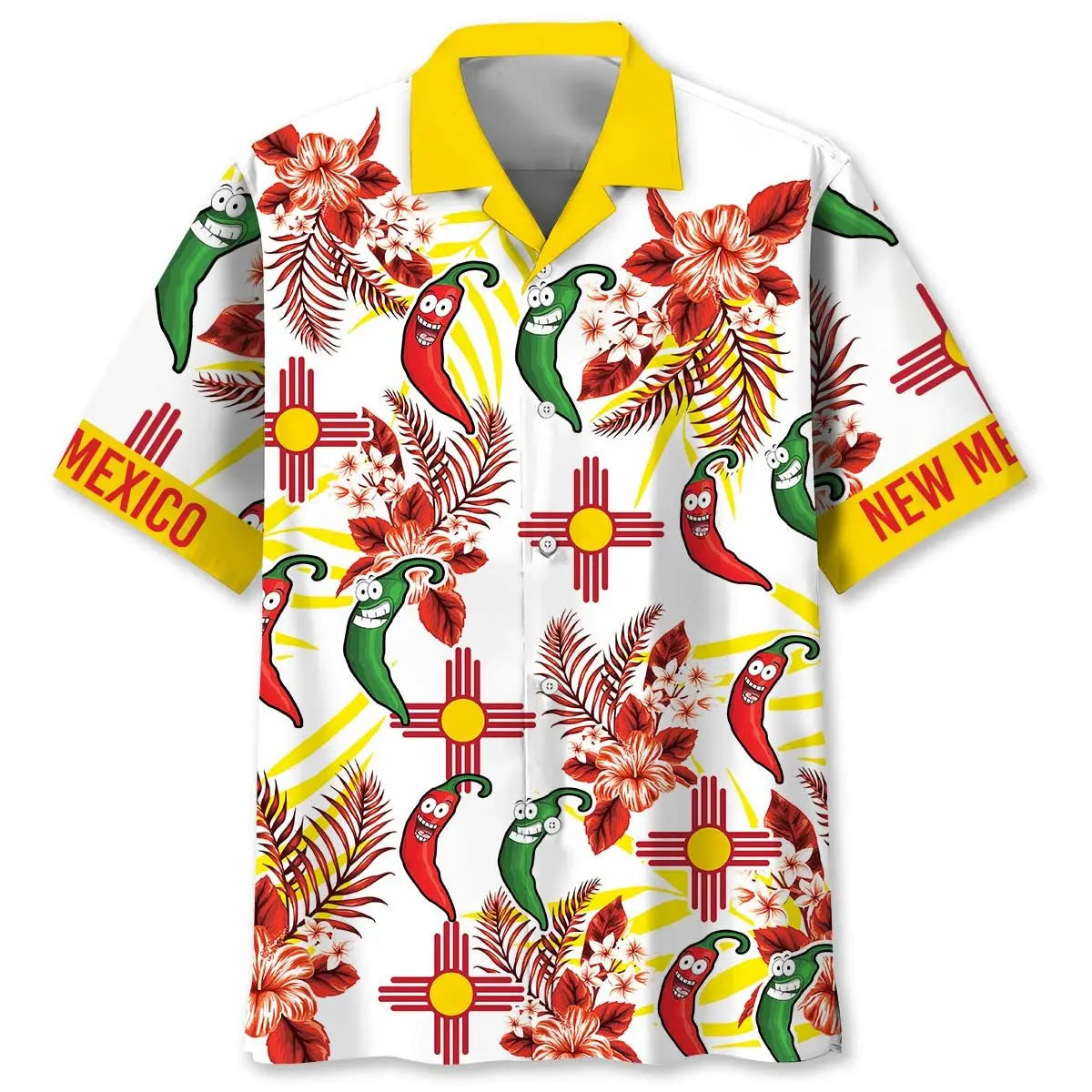 Hawaiian Shirt / Adults / S New Mexico Dancing Chilli Hawaiian Shirt