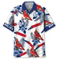 Hawaiian Shirt / Adults / S North Carolina Proud Cardinal Bird Hawaiian Shirt