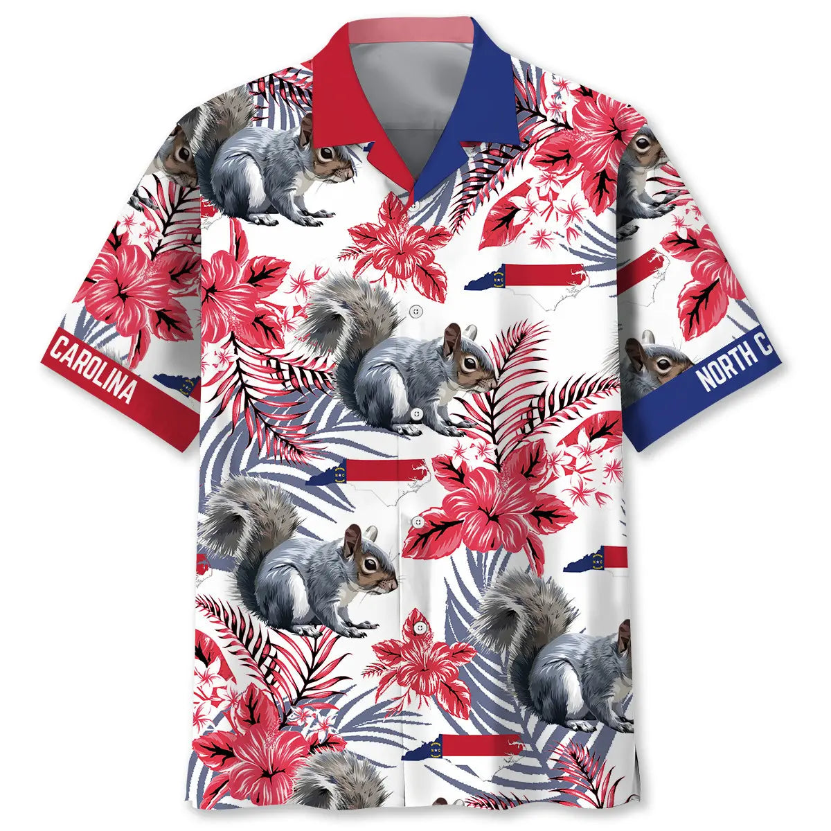 Hawaiian Shirt / Adults / S North Carolina Proud Hawaiian Shirt