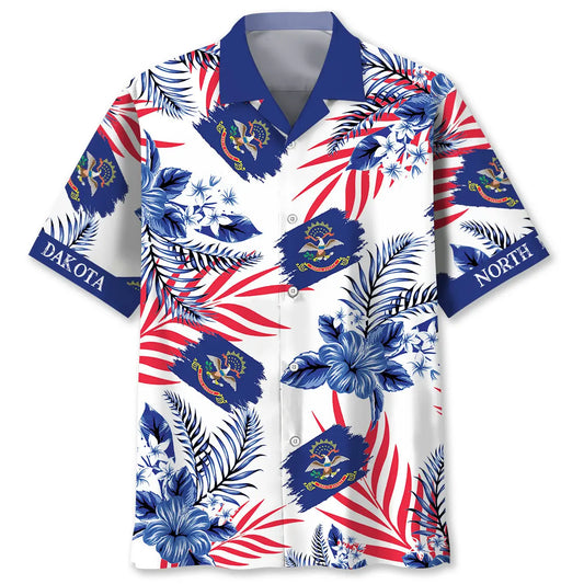 Hawaiian Shirt / Adults / S North Dakota Proud Hawaiian Shirt