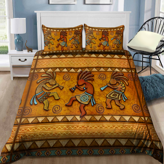 Native American Sign Yellow Bedding Cover For Southwestern Bedroom Decor