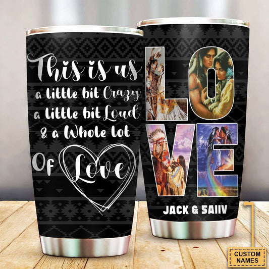 Native Couple This Is Us Personalized 20 Oz Tumbler