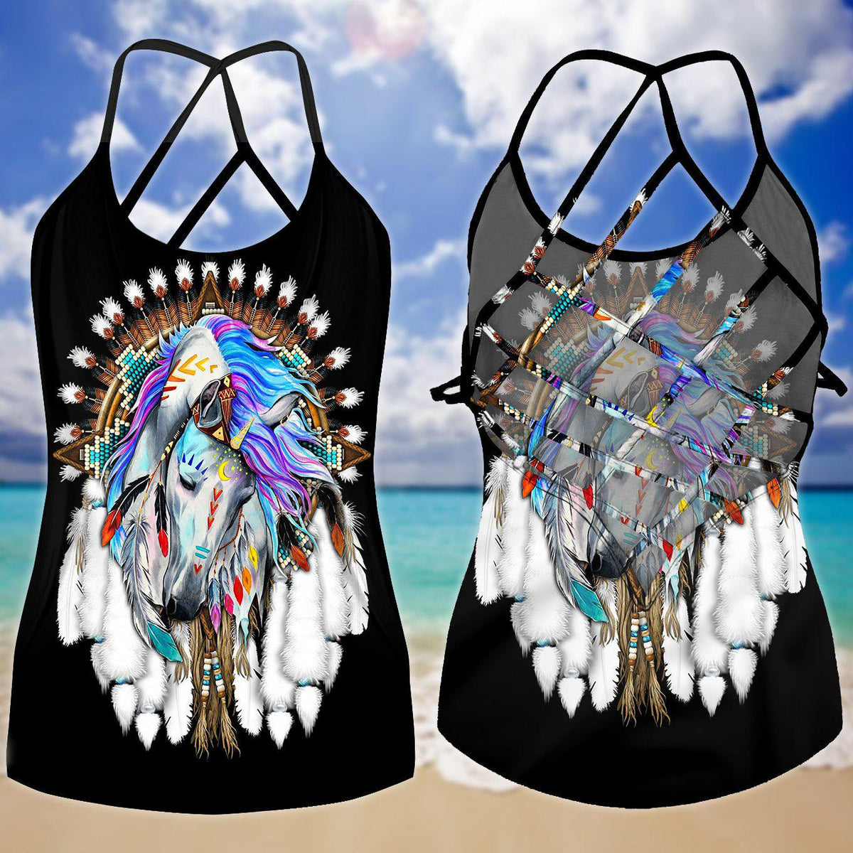 Native Horse Beautiful Limited Edition – Hollow Tank Top