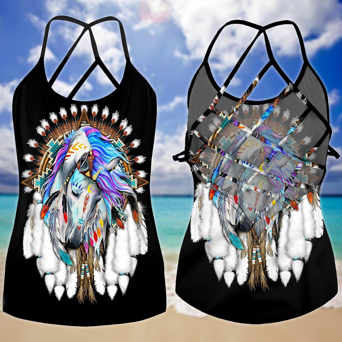 Native Horse Beautiful Limited Edition – Hollow Tank Top