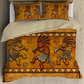 Native American Sign Yellow Bedding Cover For Southwestern Bedroom Decor