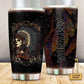 Native Girl And Floral Personalized 20 Oz Tumbler