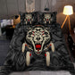 Black And White Native Wolf Bedding Cover For Nature Bedroom Decor
