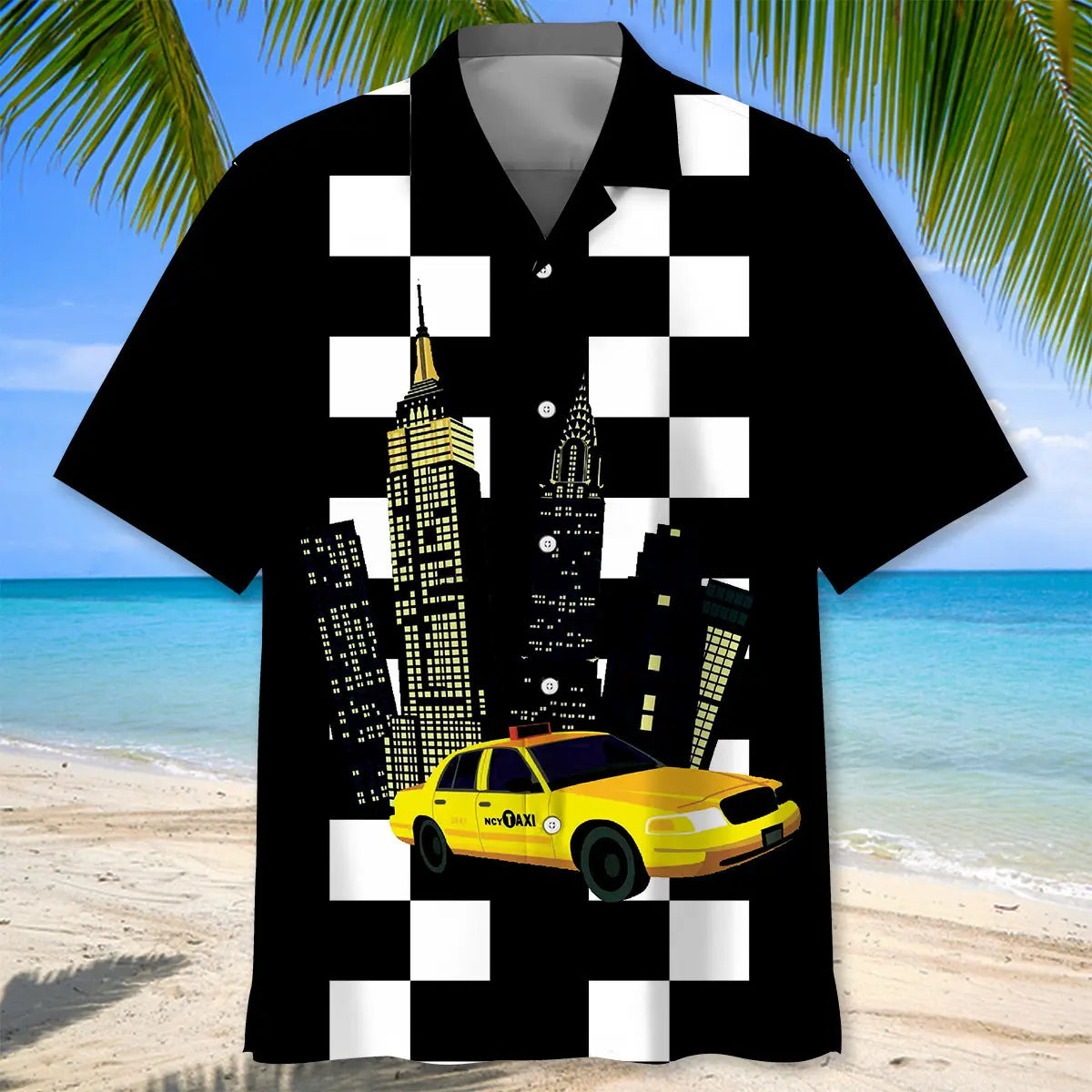 NY Taxi Driver Hawaiian Shirt