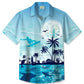 Hawaiian Shirt / Adults / S Ocean Beach Surf Coconut Tree Summer Vacation Hawaiian Shirt