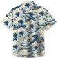 Ocean Wave Beach Vacation Casual Hawaiian Shirt
