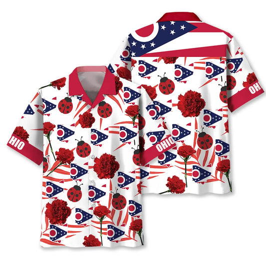 Hawaiian Shirt / Adults / S Ohio State Proud Hawaiian Shirt