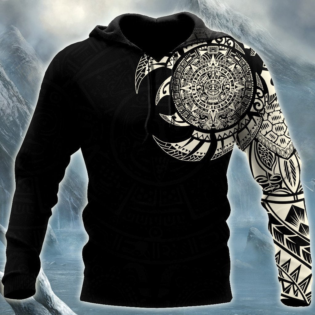 Aztec Mayan Tattoo Art - 3D Hoodie