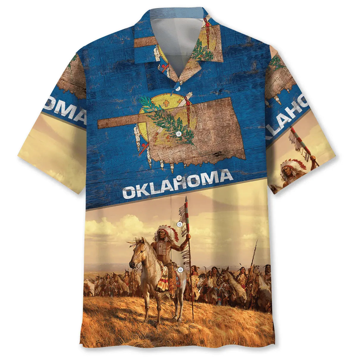 Hawaiian Shirt / Adults / S Oklahoma Native Proud Hawaiian Shirt