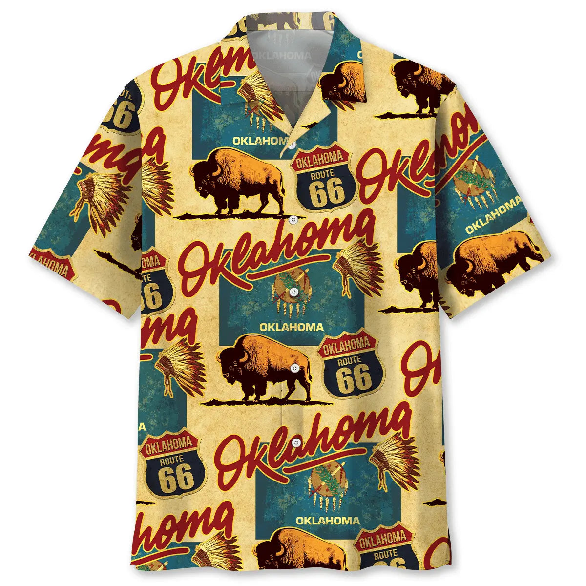 Hawaiian Shirt / Adults / S Oklahoma Proud Hawaiian Shirt