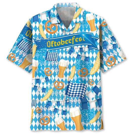 Hawaiian Shirt / Adults / S Oktoberfest Celebration Drinking Shirt Hawaiian Shirt
