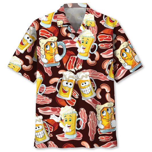 Hawaiian Shirt / Adults / S Oktoberfest Drinking Beer Hawaiian Shirt