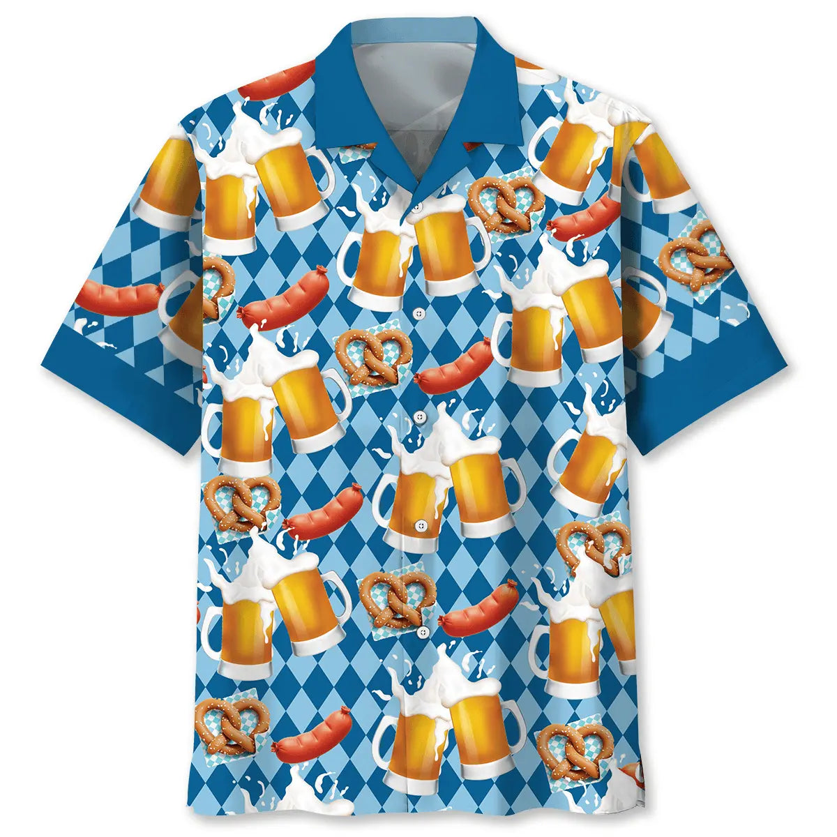 Hawaiian Shirt / Adults / S Oktoberfest Funny Drinking Beer Hawaiian Shirt