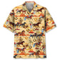 Hawaiian Shirt / Adults / S Orange Desert Horse Harness Racing Hawaiian Shirt