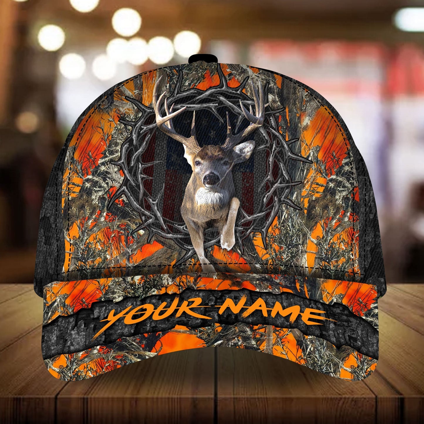 Awesome Deer Hunting Multicolor Personalized – Classic Cap