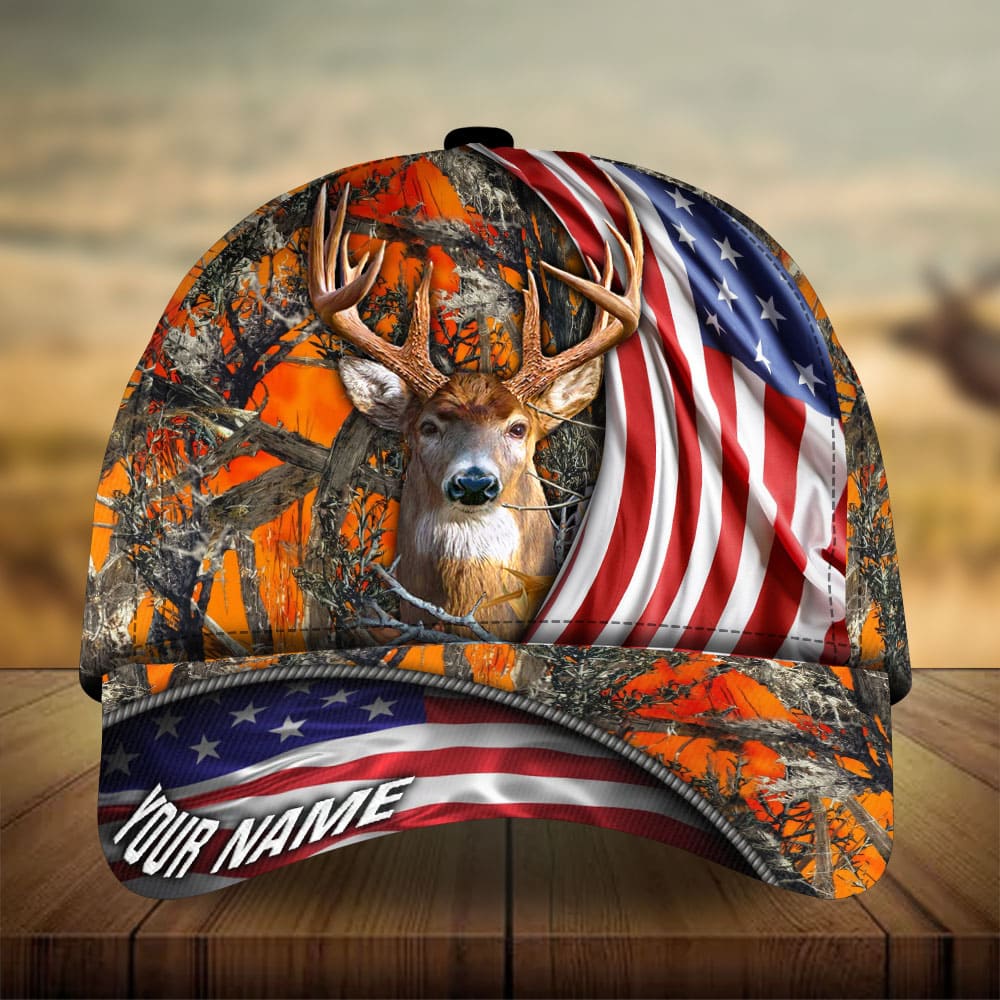 Premium New US Deer Hunting Personalized – Classic Cap