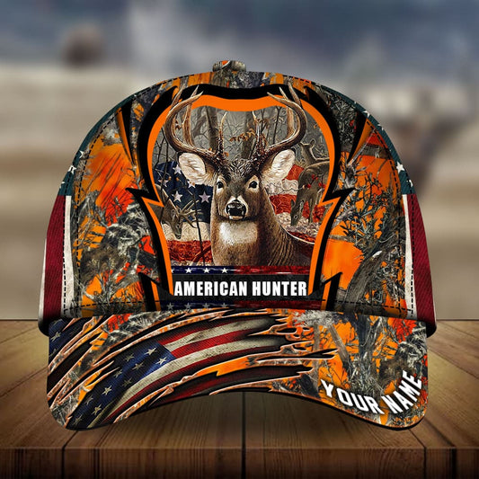Premium American Hunter Deer Hunting Personalized – Classic Cap