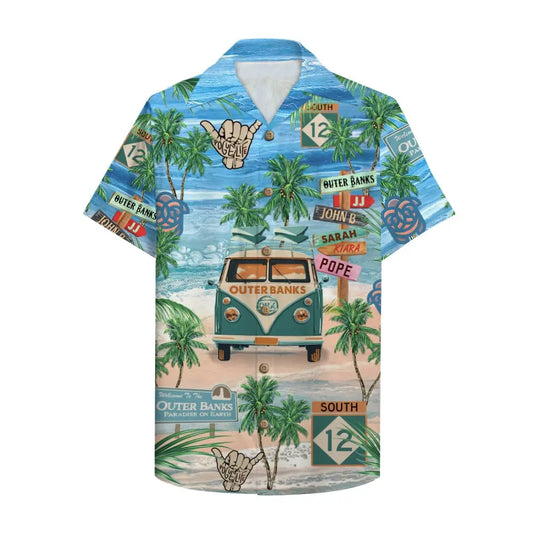 Hawaiian Shirt / Adults / S Outer Banks Unisex Hawaiian Shirt Aloha Shirt Summer Vibe