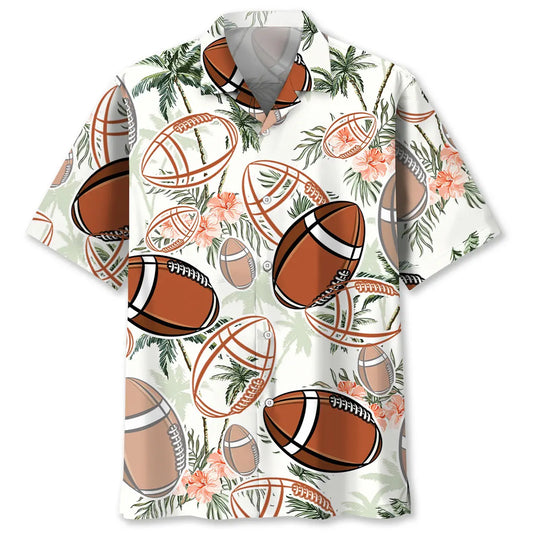 Hawaiian Shirt / Adults / S Palm Tree Football Hawaiian Shirt
