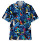 Hawaiian Shirt / Adults / S Parrot Blue Tropical Hawaiian Shirt