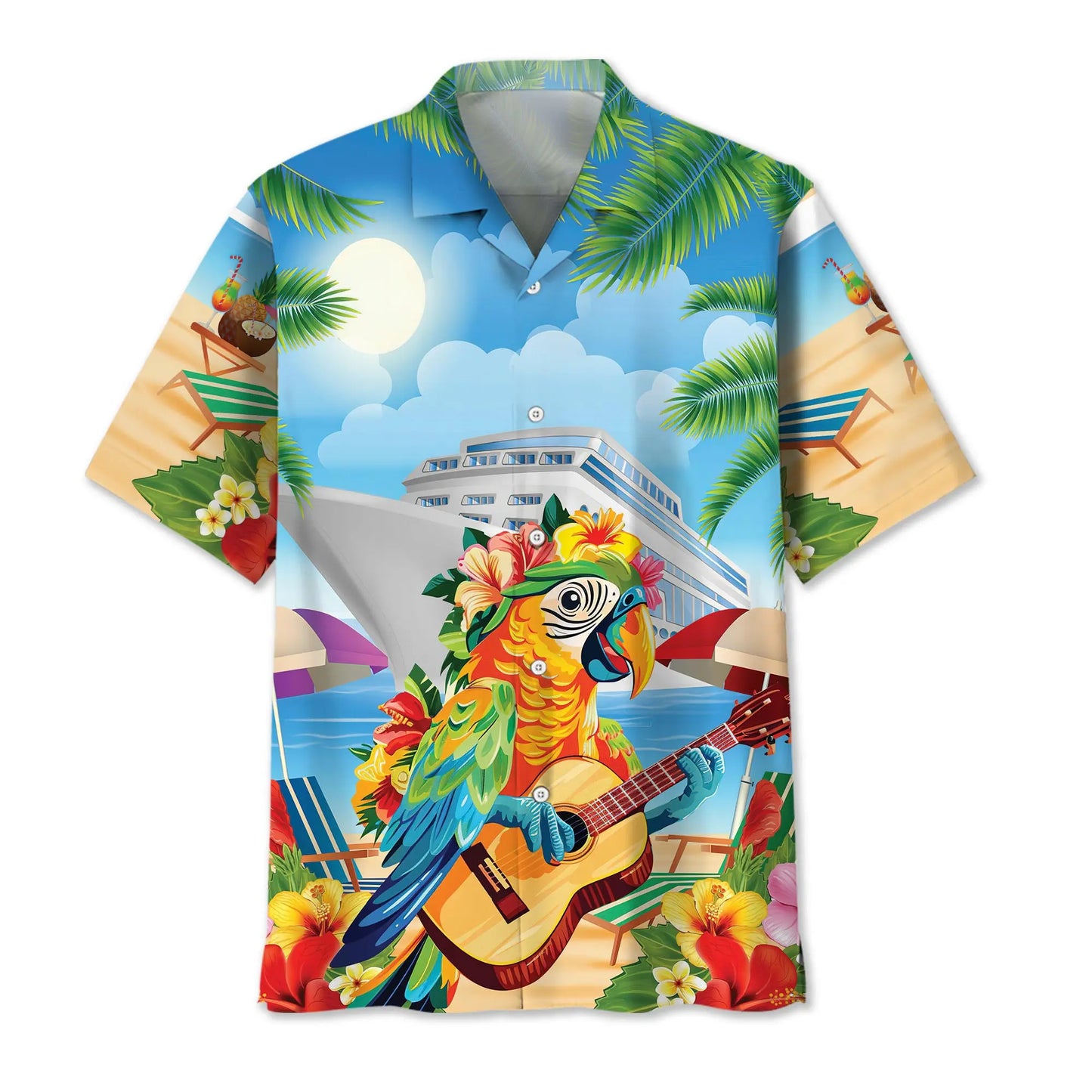 Hawaiian Shirt / Adults / S Parrot Cruise Aloha Hawaiian Shirt