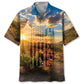 Hawaiian Shirt / Adults / S Patriotic America Texas Scene Hawaiian Shirt