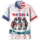 Hawaiian Shirt / Adults / S Penguins Usa Hawaiian Shirt
